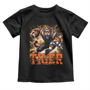 Lightning Tiger Lover Toddler T Shirt Sport Lover Gift TS12 Black Print Your Wear
