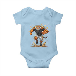 Tiger Football Lover Baby Onesie Midwest Game Day Lifestyle TS12 Light Blue Print Your Wear