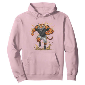Tiger Football Lover Hoodie Midwest Game Day Lifestyle TS12 Light Pink Print Your Wear