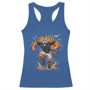 Tiger Football Lover Racerback Tank Top Midwest Game Day Lifestyle TS12 Royal Blue Print Your Wear