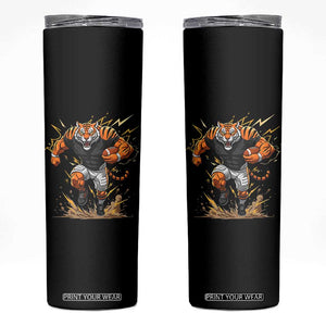 Tiger Football Lover Skinny Tumbler Midwest Game Day Lifestyle TS12 Black Print Your Wear