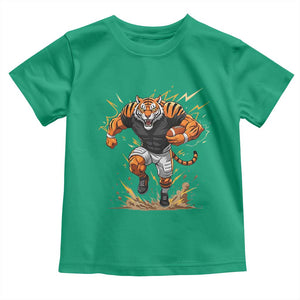 Tiger Football Lover Toddler T Shirt Midwest Game Day Lifestyle TS12 Irish Green Print Your Wear