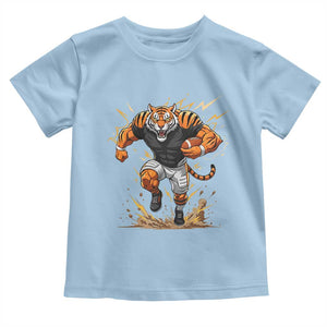 Tiger Football Lover Toddler T Shirt Midwest Game Day Lifestyle TS12 Light Blue Print Your Wear