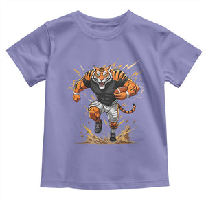 Tiger Football Lover Toddler T Shirt Midwest Game Day Lifestyle TS12 Violet Print Your Wear