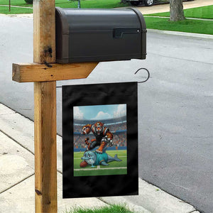 Funny Tiger Dominates Dolphin Garden Flag FB Rivalry Gift TS12 Print Your Wear
