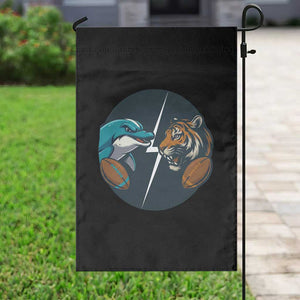Funny Tiger Vs Dolphin Rivalry Garden Flag Gift For FB Hardcore Fan TS12 Print Your Wear