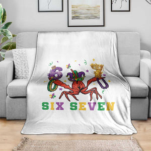 Funny 67 Crawfish Mardi Gras Throw Blanket Six Seven Meme TS12 Print Your Wear