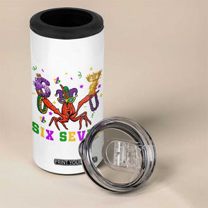 Funny 67 Crawfish Mardi Gras 4 in 1 Can Cooler Tumbler Six Seven Meme TS12 Print Your Wear