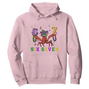 Funny 67 Crawfish Mardi Gras Hoodie Six Seven Meme TS12 Light Pink Print Your Wear