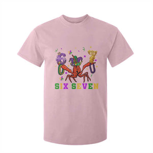 Funny 67 Crawfish Mardi Gras T Shirt For Kid Six Seven Meme TS12 Light Pink Print Your Wear