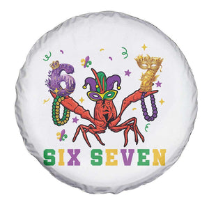 Funny 67 Crawfish Mardi Gras Spare Tire Cover Six Seven Meme TS12 Print Your Wear