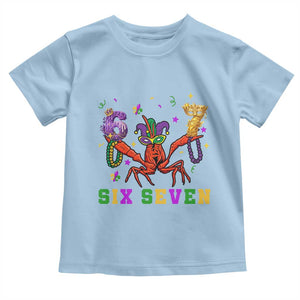 Funny 67 Crawfish Mardi Gras Toddler T Shirt Six Seven Meme TS12 Light Blue Print Your Wear
