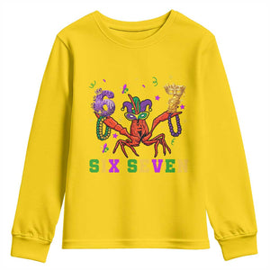 Funny 67 Crawfish Mardi Gras Youth Sweatshirt Six Seven Meme TS12 Daisy Print Your Wear