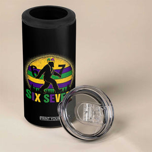 Funny Mardi Gras Bigfoot 4 in 1 Can Cooler Tumbler Six Seven Meme TS12 Print Your Wear