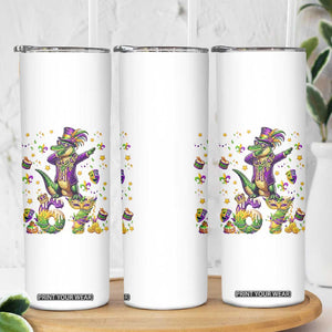Funny Mardigator Alligator Six Seven Meme Skinny Tumbler Mardi Gras Gifts TS12 Print Your Wear