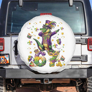 Funny Mardigator Alligator Six Seven Meme Spare Tire Cover Mardi Gras Gifts TS12 No hole White Print Your Wear