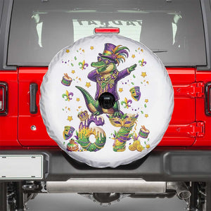 Funny Mardigator Alligator Six Seven Meme Spare Tire Cover Mardi Gras Gifts TS12 White Print Your Wear