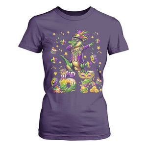 Funny Mardigator Alligator Six Seven Meme T Shirt For Women Mardi Gras Gifts TS12 Purple Print Your Wear