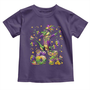 Funny Mardigator Alligator Six Seven Meme Toddler T Shirt Mardi Gras Gifts TS12 Purple Print Your Wear