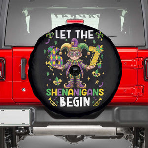 Let The 67 Shenanigans Begin Spare Tire Cover Six Seven Meme Mardi Gras TS12 Black Print Your Wear