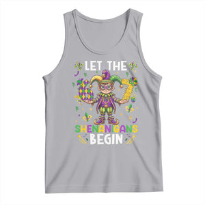 Let The 67 Shenanigans Begin Tank Top Six Seven Meme Mardi Gras TS12 Athletic Heather Print Your Wear
