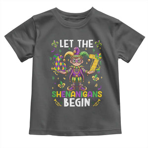 Let The 67 Shenanigans Begin Toddler T Shirt Six Seven Meme Mardi Gras TS12 Dark Heather Print Your Wear