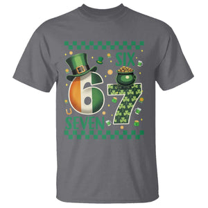 Funny St Patricks Six Seven T Shirt Gen Z Irish Gift TS12 Charcoal Print Your Wear