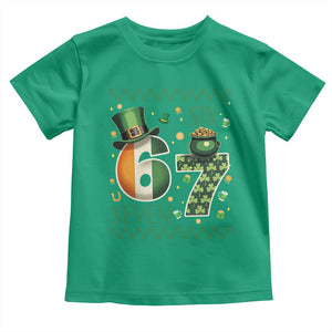 Funny St Patricks Six Seven Toddler T Shirt Gen Z Irish Gift TS12 Irish Green Print Your Wear