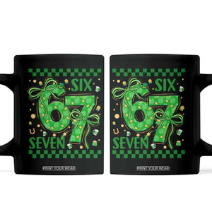 Funny St Patricks Day Coffee Mug Six Seven Meme Irish Gag Gift TS12 Black Print Your Wear