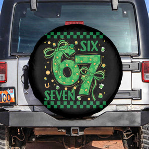 Funny St Patricks Day Spare Tire Cover Six Seven Meme Irish Gag Gift TS12 No hole Black Print Your Wear