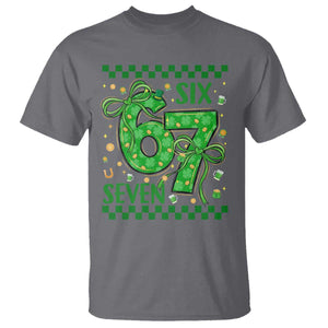 Funny St Patricks Day T Shirt Six Seven Meme Irish Gag Gift TS12 Charcoal Print Your Wear