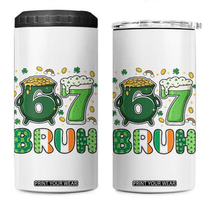 Funny St Patricks Day Six Seven Meme 4 in 1 Can Cooler Tumbler Irish American Gift TS12 One Size: 16 oz White Print Your Wear