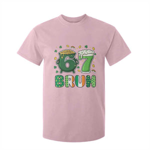 Funny St Patricks Day Six Seven Meme T Shirt For Kid Irish American Gift TS12 Light Pink Print Your Wear