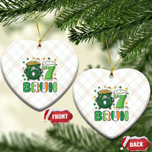 Funny St Patricks Day Six Seven Meme Ceramic Ornament Irish American Gift TS12 Print Your Wear