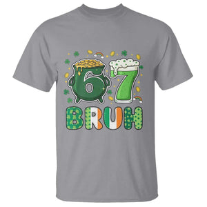 Funny St Patricks Day Six Seven Meme T Shirt Irish American Gift TS12 Sport Gray Print Your Wear