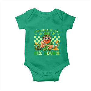 Funny Leprechaun Says Six Seven Baby Onesie St Patricks Day TS12 Irish Green Print Your Wear
