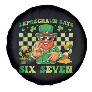 Funny Leprechaun Says Six Seven Spare Tire Cover St Patricks Day TS12 Print Your Wear