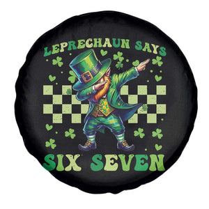 Leprechaun Six Seven Meme Spare Tire Cover Funny St Patricks Day Gift TS12 Print Your Wear