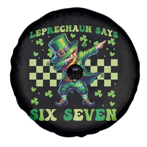 Leprechaun Six Seven Meme Spare Tire Cover Funny St Patricks Day Gift TS12 Print Your Wear