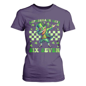Leprechaun Six Seven Meme T Shirt For Women Funny St Patricks Day Gift TS12 Purple Print Your Wear