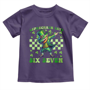 Leprechaun Six Seven Meme Toddler T Shirt Funny St Patricks Day Gift TS12 Purple Print Your Wear