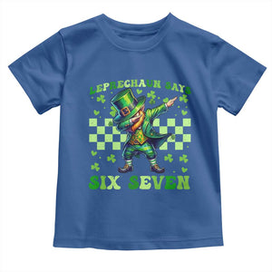 Leprechaun Six Seven Meme Toddler T Shirt Funny St Patricks Day Gift TS12 Royal Blue Print Your Wear