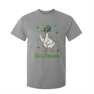 Lucky Goose Six Seven Meme T Shirt For Kid St Patricks Day TS12 Sport Gray Print Your Wear