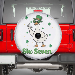 Lucky Goose Six Seven Meme Spare Tire Cover St Patricks Day TS12 White Print Your Wear