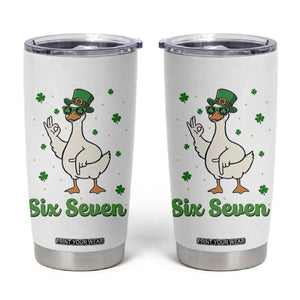Lucky Goose Six Seven Meme Tumbler Cup St Patricks Day TS12 White Print Your Wear