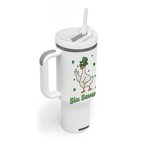Lucky Goose Six Seven Meme Tumbler With Handle St Patricks Day TS12 Print Your Wear