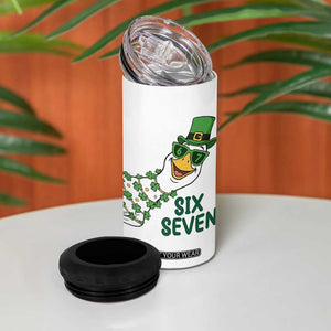 Chaotic Goose Six Seven Meme 4 in 1 Can Cooler Tumbler Funny St Patricks Day Gift TS12 Print Your Wear