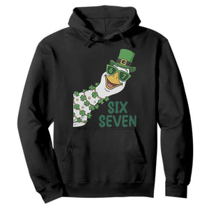 Chaotic Goose Six Seven Meme Hoodie Funny St Patricks Day Gift TS12 Black Print Your Wear