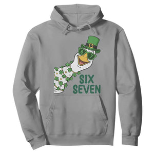 Chaotic Goose Six Seven Meme Hoodie Funny St Patricks Day Gift TS12 Sport Gray Print Your Wear