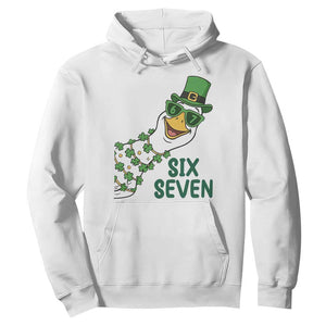 Chaotic Goose Six Seven Meme Hoodie Funny St Patricks Day Gift TS12 White Print Your Wear